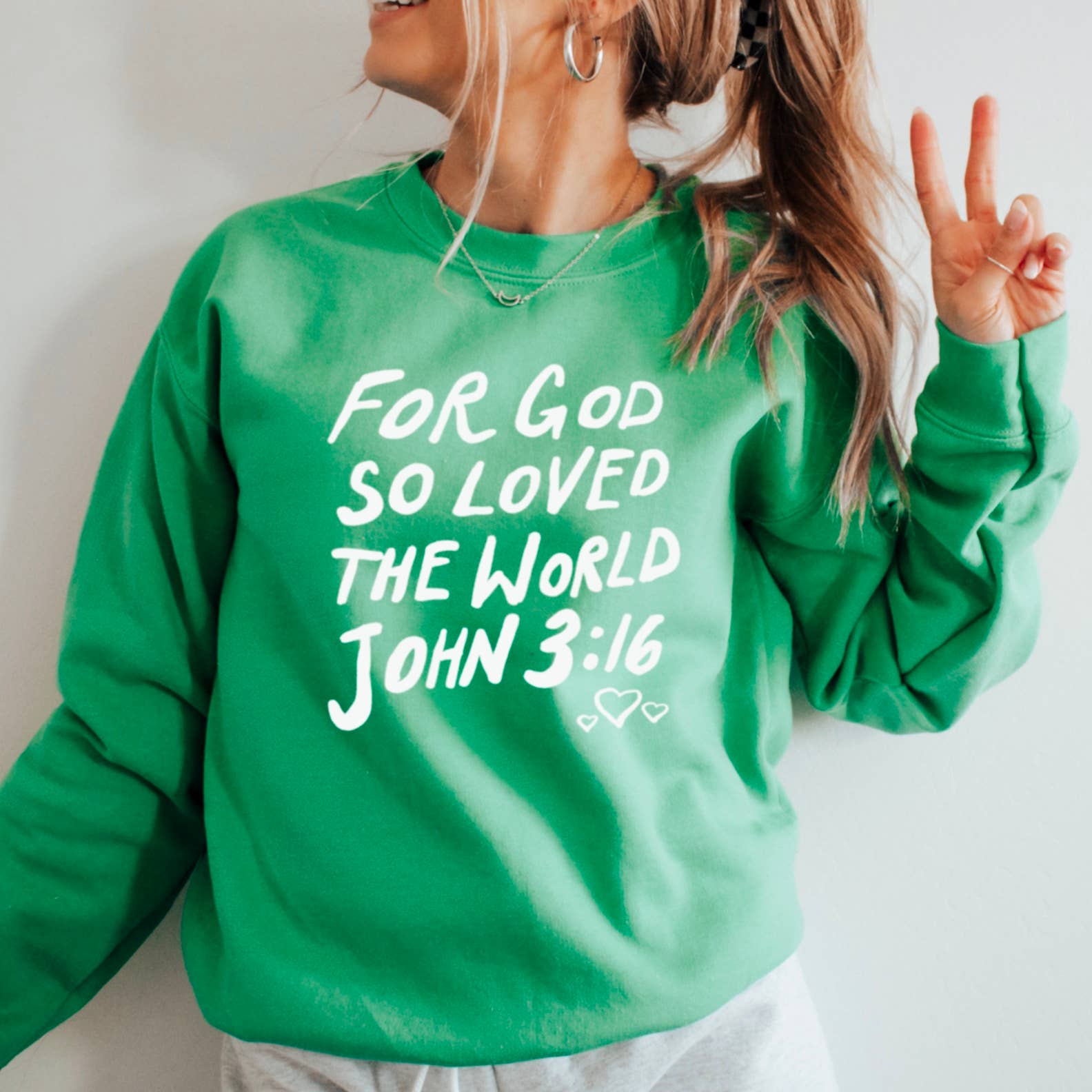 John 3:16 Crewneck Sweatshirt  | Christian Sweatshirt