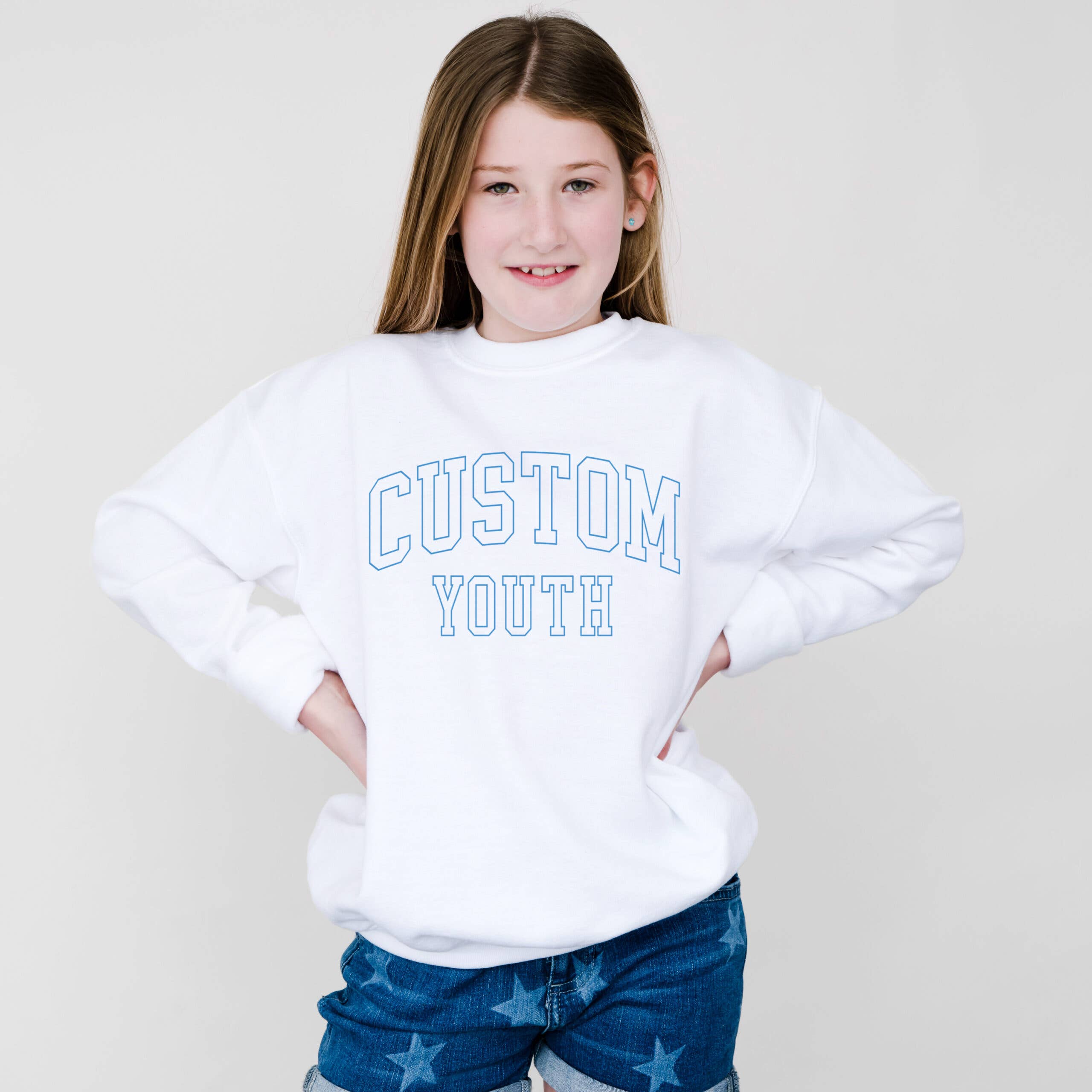 Custom Youth Crewneck Sweatshirt Gildan Heavy Blend
