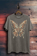 Abstract Butterfly Graphic Top
