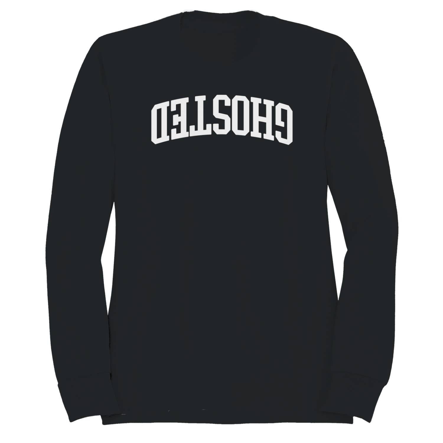 Ghosted Upside Down Bold Lettering Women's Sweatshirt