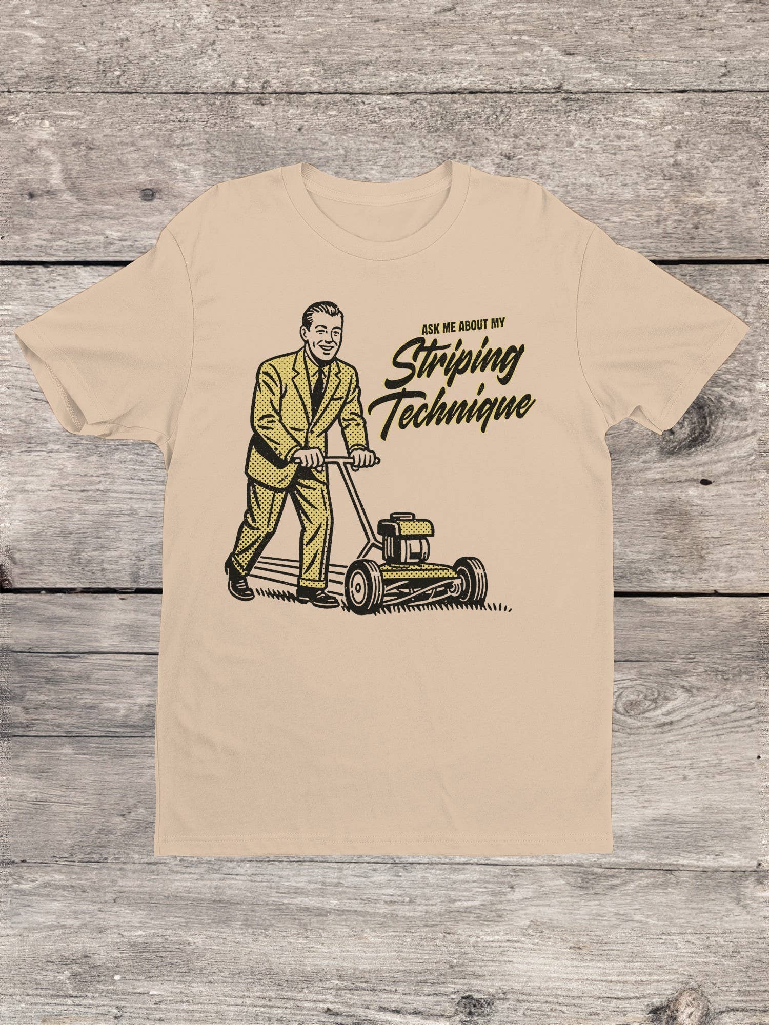 Lawn Mower Retro Graphic Men's T-Shirt