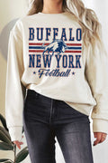 Buffalo New York Football Graphic Terry Sweatshirts