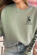 Support Your Local Graphic Brushed Sweatshirts