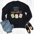 Retro Mahj with Mah Girls Graphic Sweatshirt