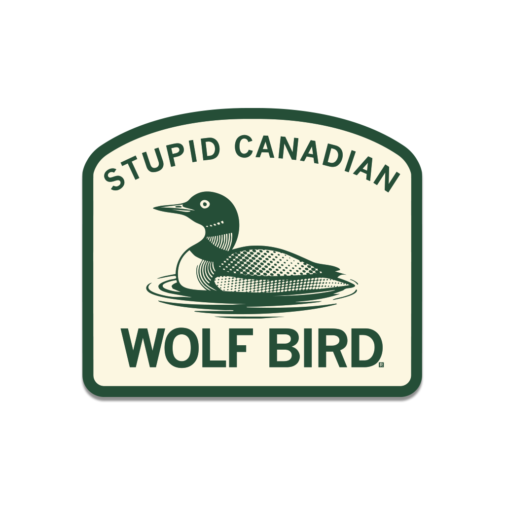 Wolf Bird Die-Cut Sticker