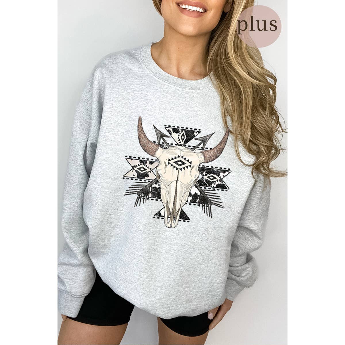 Skull  Vintage  Graphic Oversized Sweatshirts