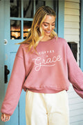 Coffee and Grace Mid Graphic Sweatshirt