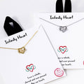 Gold Dipped Heart Infinity Cz Pave Necklaces