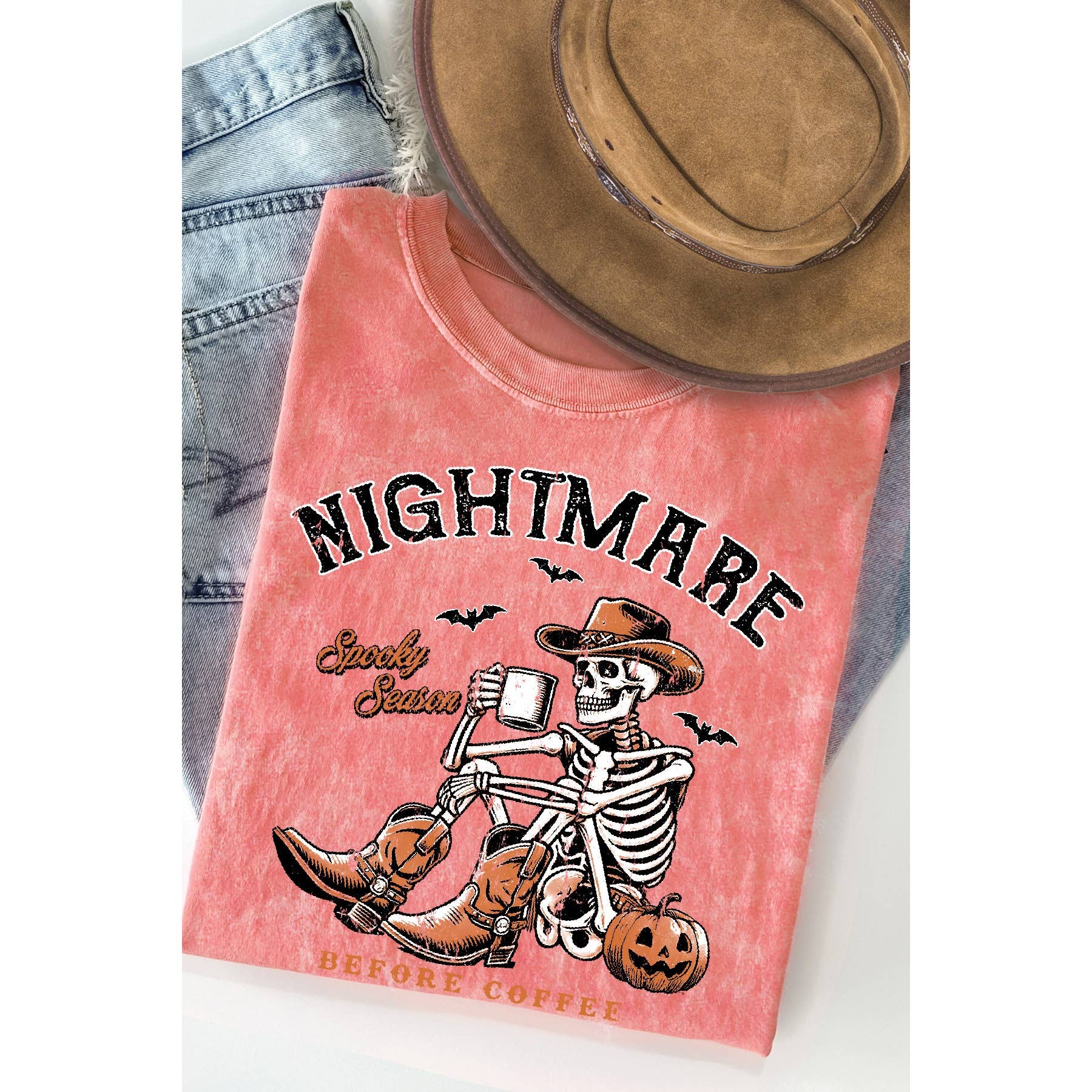 Spooky Season Nightmare  - Mineral Wash T Shirt