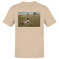 Cat Prairie Landscape Men's T-Shirt Natural