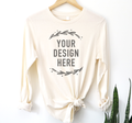 Your Custom Design Long Sleeve Tee, Your Artwork Dtf Printed