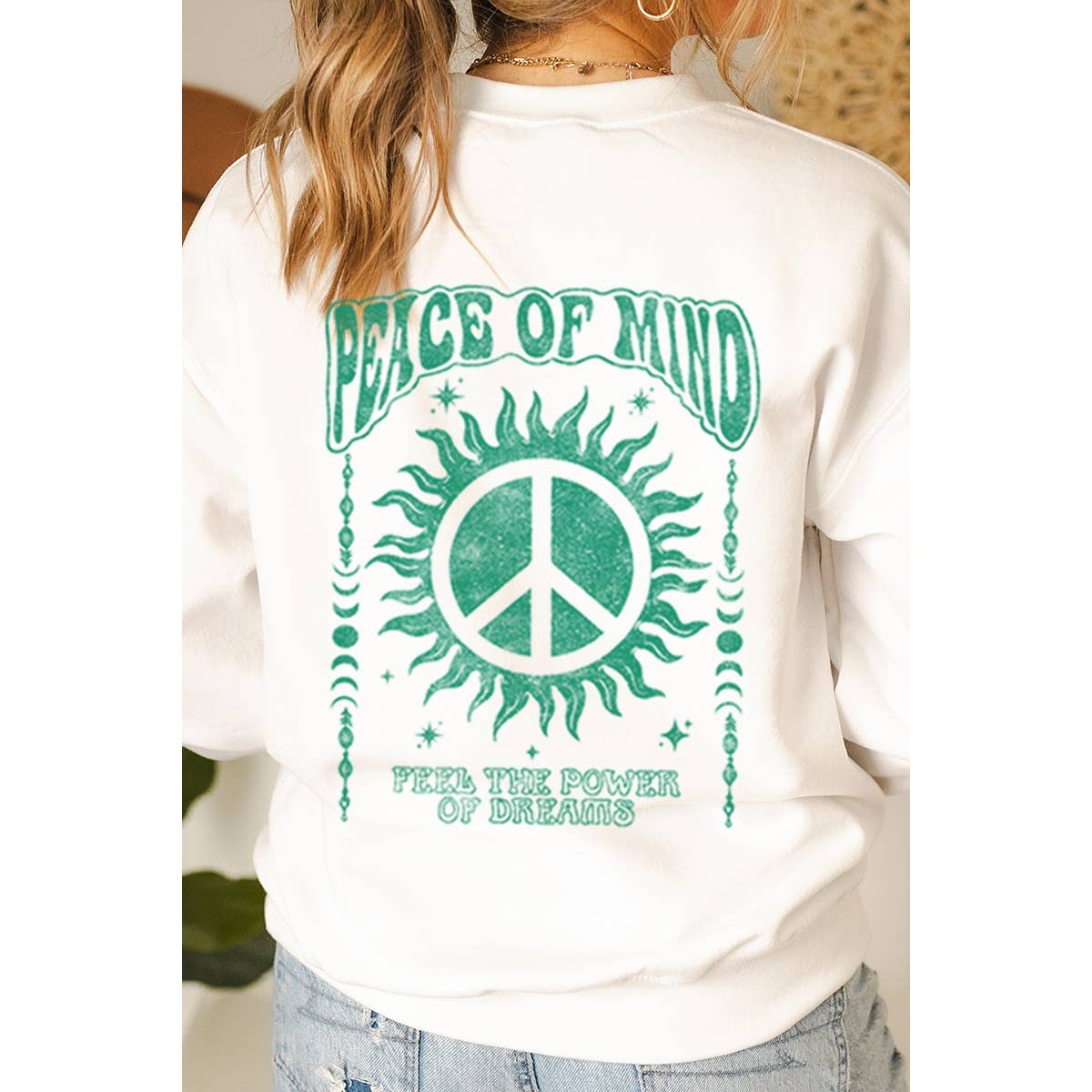 Peace of Mind  Vintage Graphic Sweatshirts