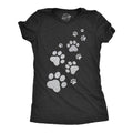 Glitter Cat Paw Prints Women's T Shirt