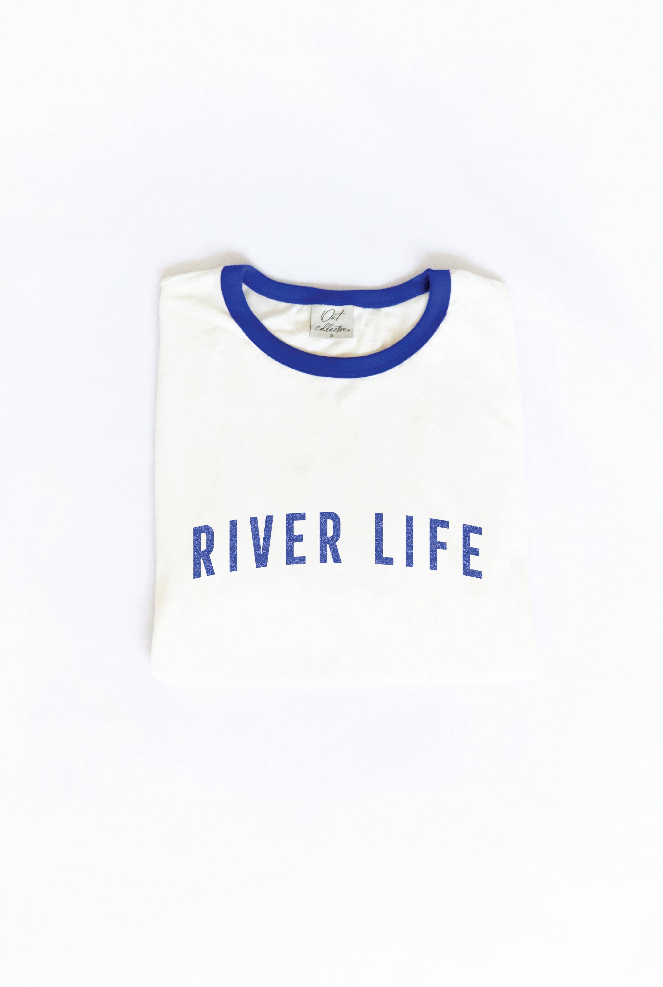 River Life  Ringer Graphic T-Shirt