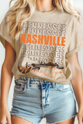 Tennessee Nashville Music City Guitar Mineral Graphic Tshirt