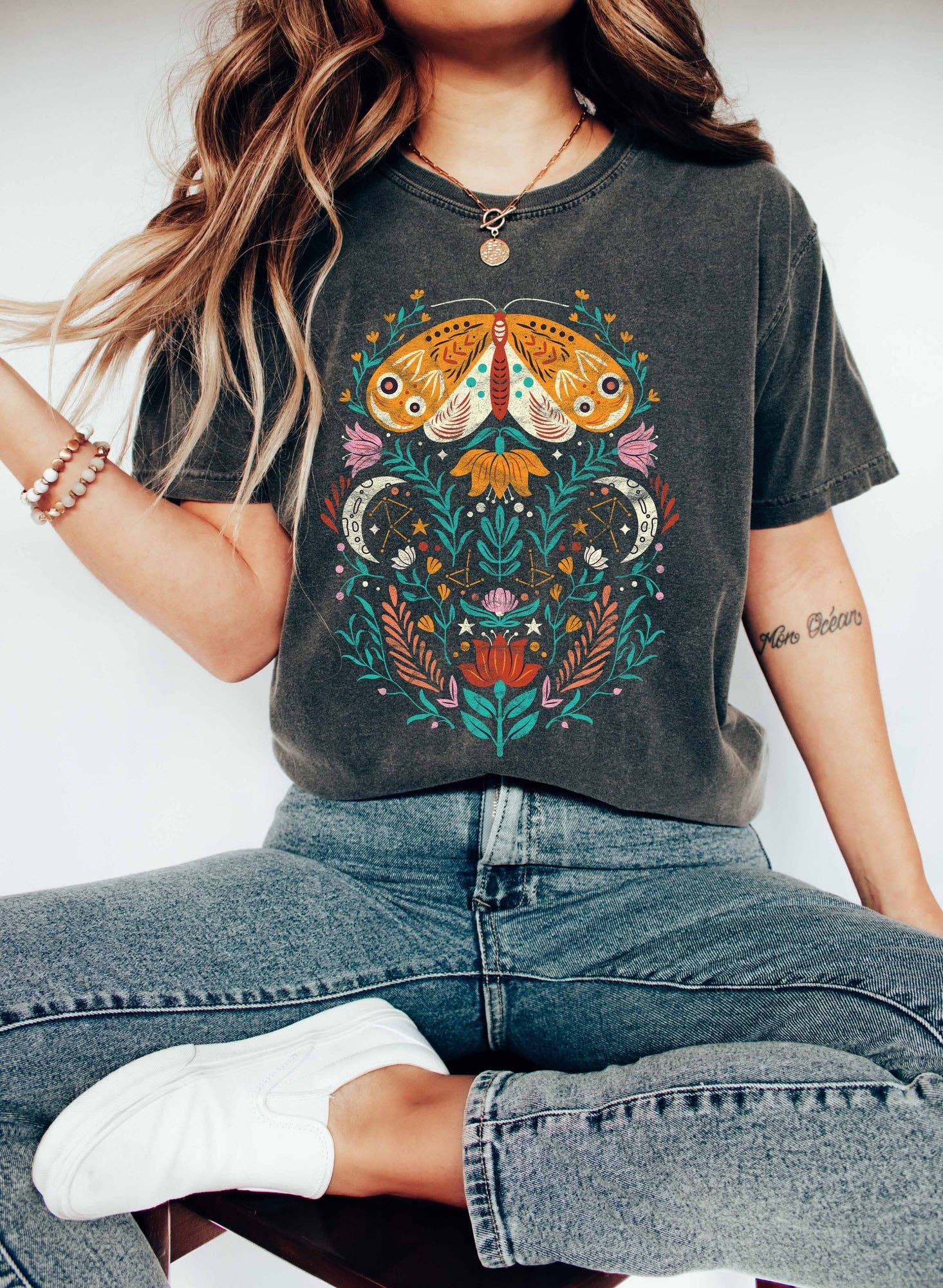Moth Celestial Color T-Shirt