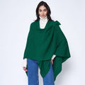 Solid Ruana with Shoulder Strap