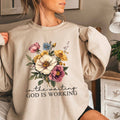 In the Waiting Christian Graphic Sweatshirt | Christian