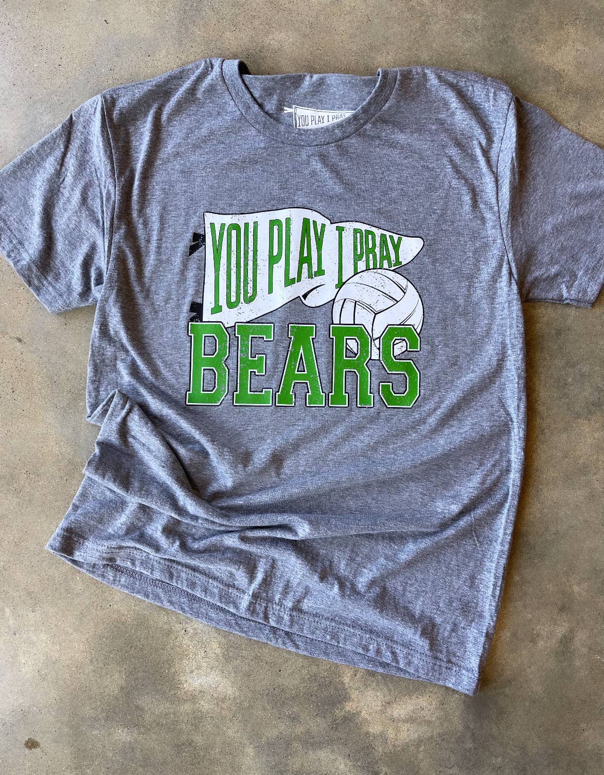 Custom White Flag Volleyball Tee | Custom Sport Tee