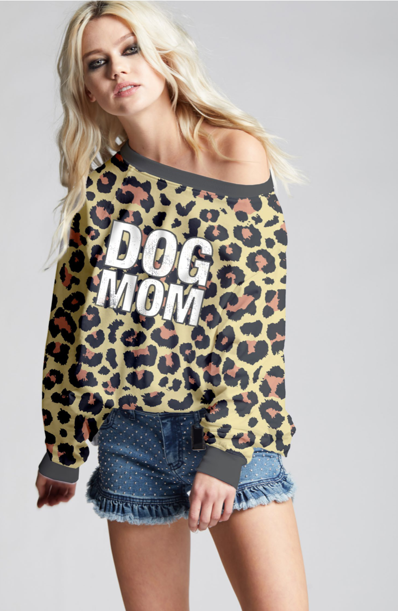 303703 - 830 Dog Mom Graphic Sweatshirt