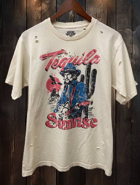 Tequila Sunrise Distressed 80's Vintage T Shirt