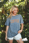 Coffee Puff Oversized Graphic Top