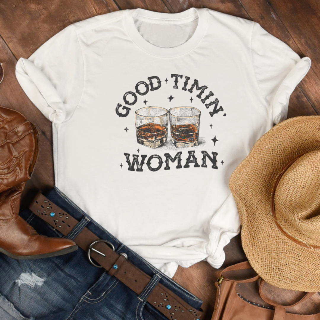 Good Timin' Woman Western Country Graphic Tee