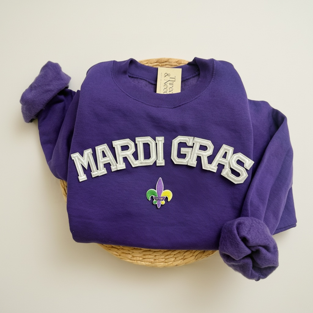 Mardi Gras Sweatshirt, Mardi Gras Festival Clothing