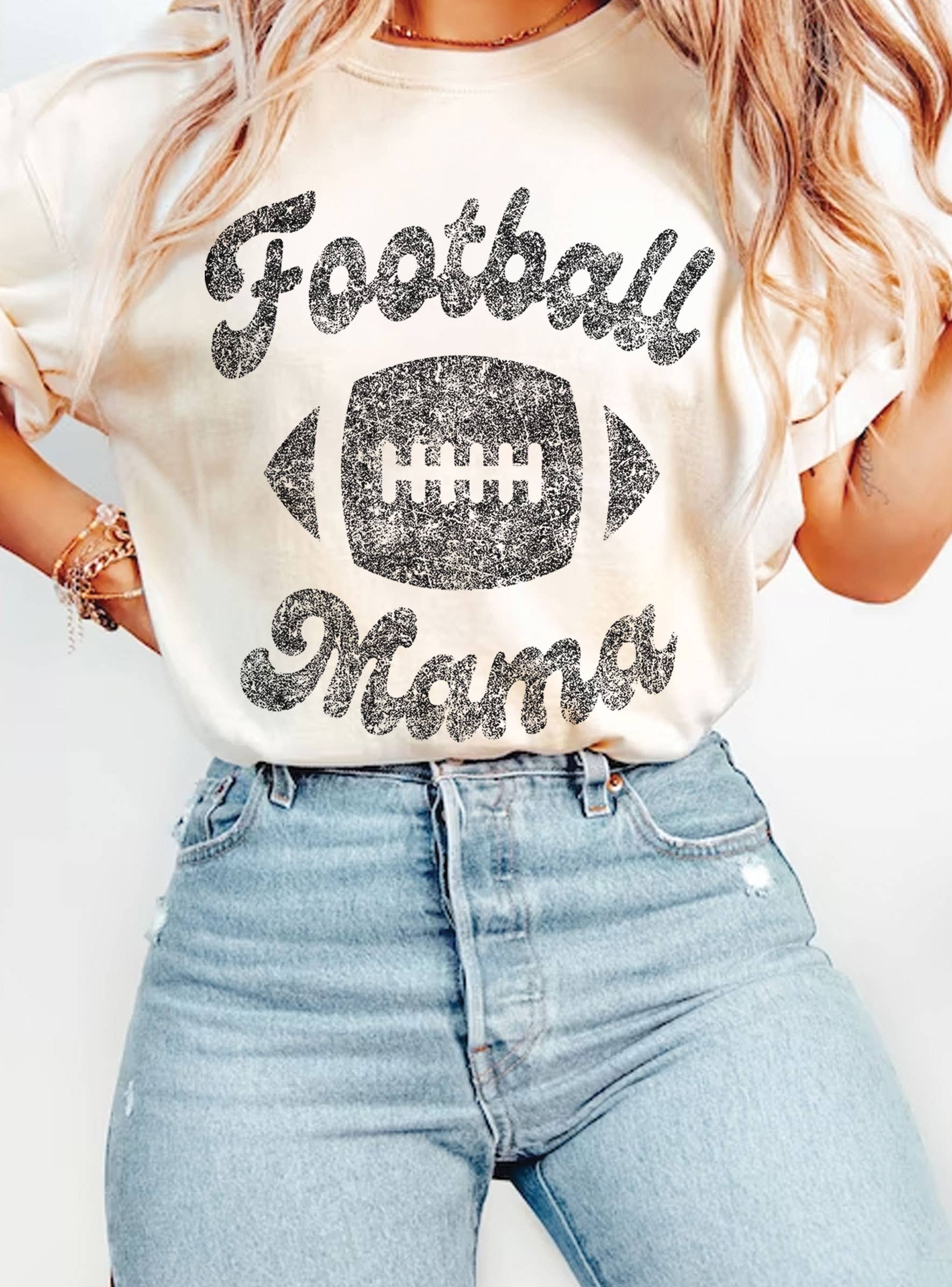 Football Mama Graphic Tshirts