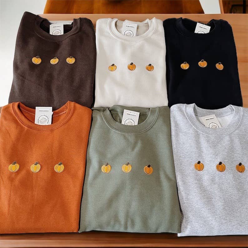 Fall Pumpkin Crewneck Sweatshirt