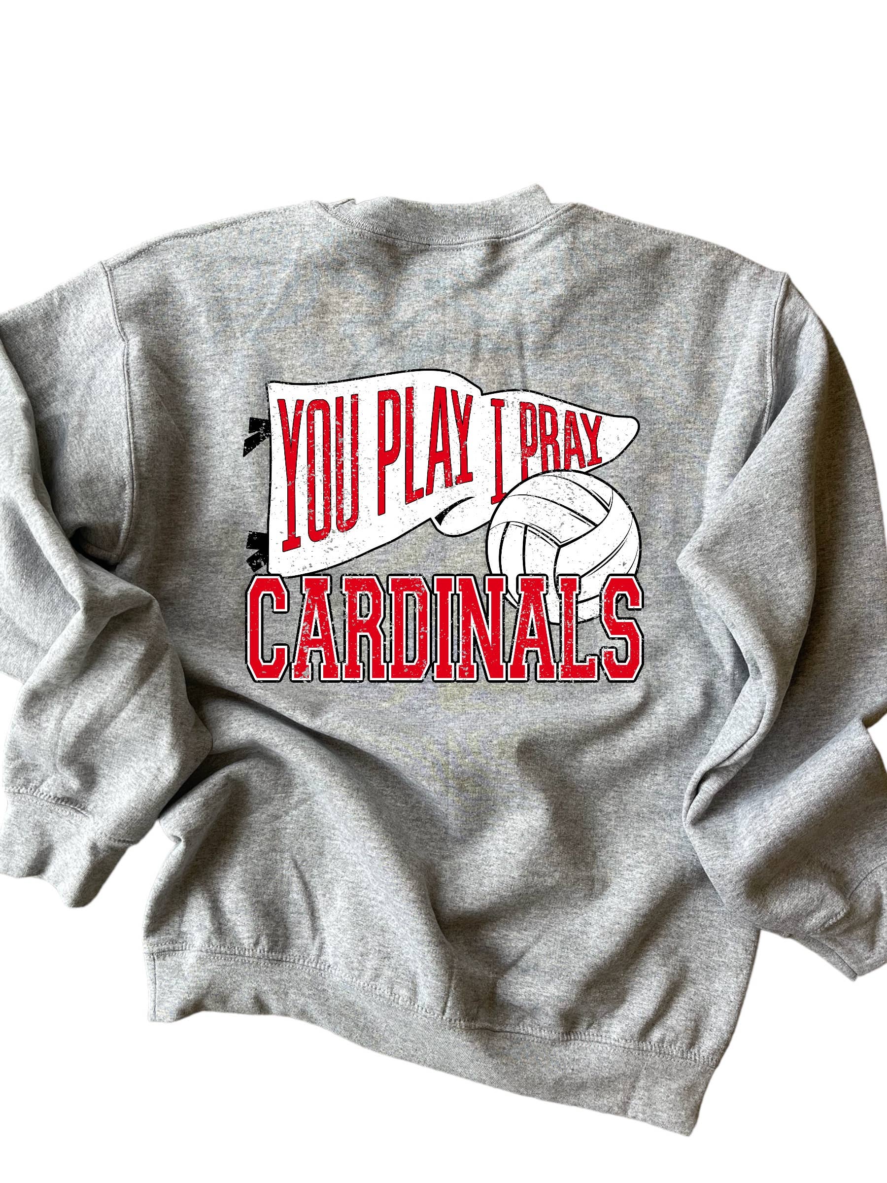 White Custom Flag Volleyball Sweatshirt| Custom Sports