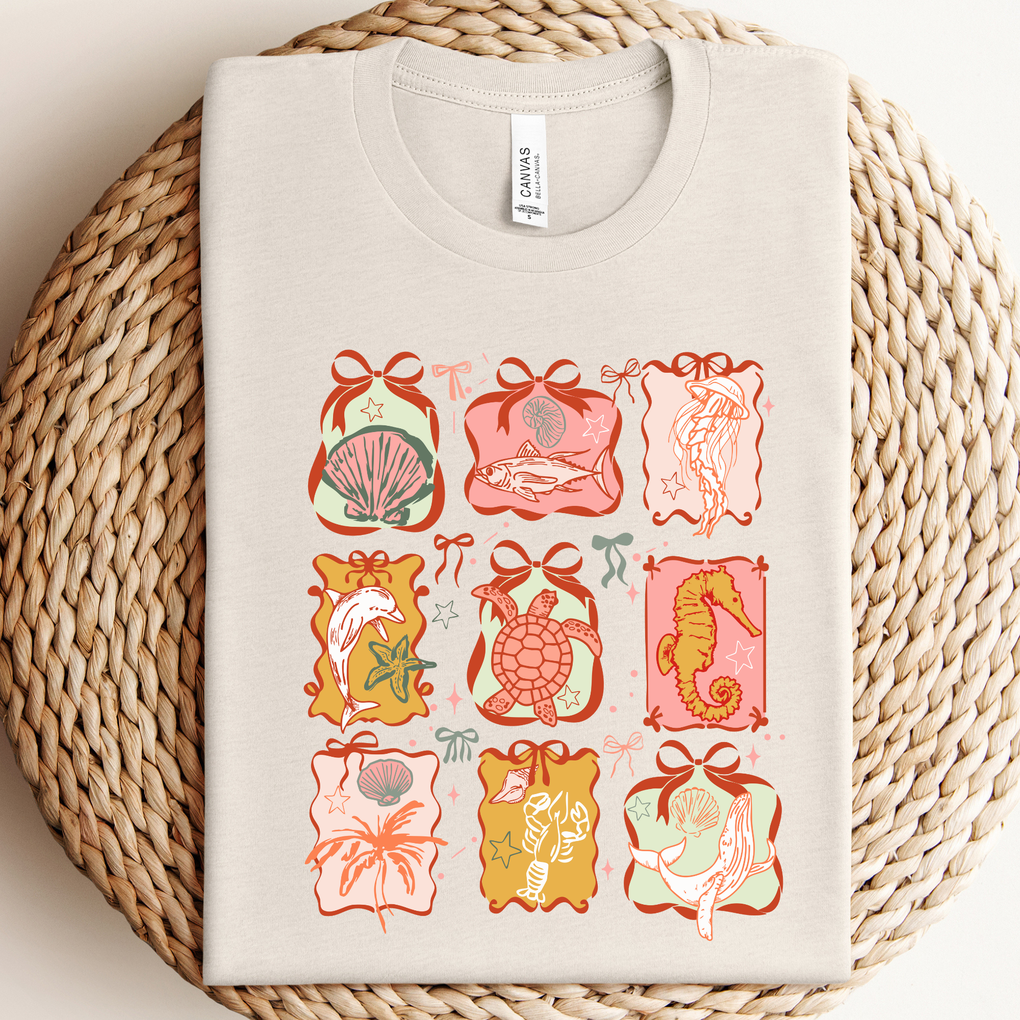 Coastal Beach Coquette Graphic Tee