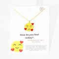 Gold-Dipped Emoji Charm Necklace
