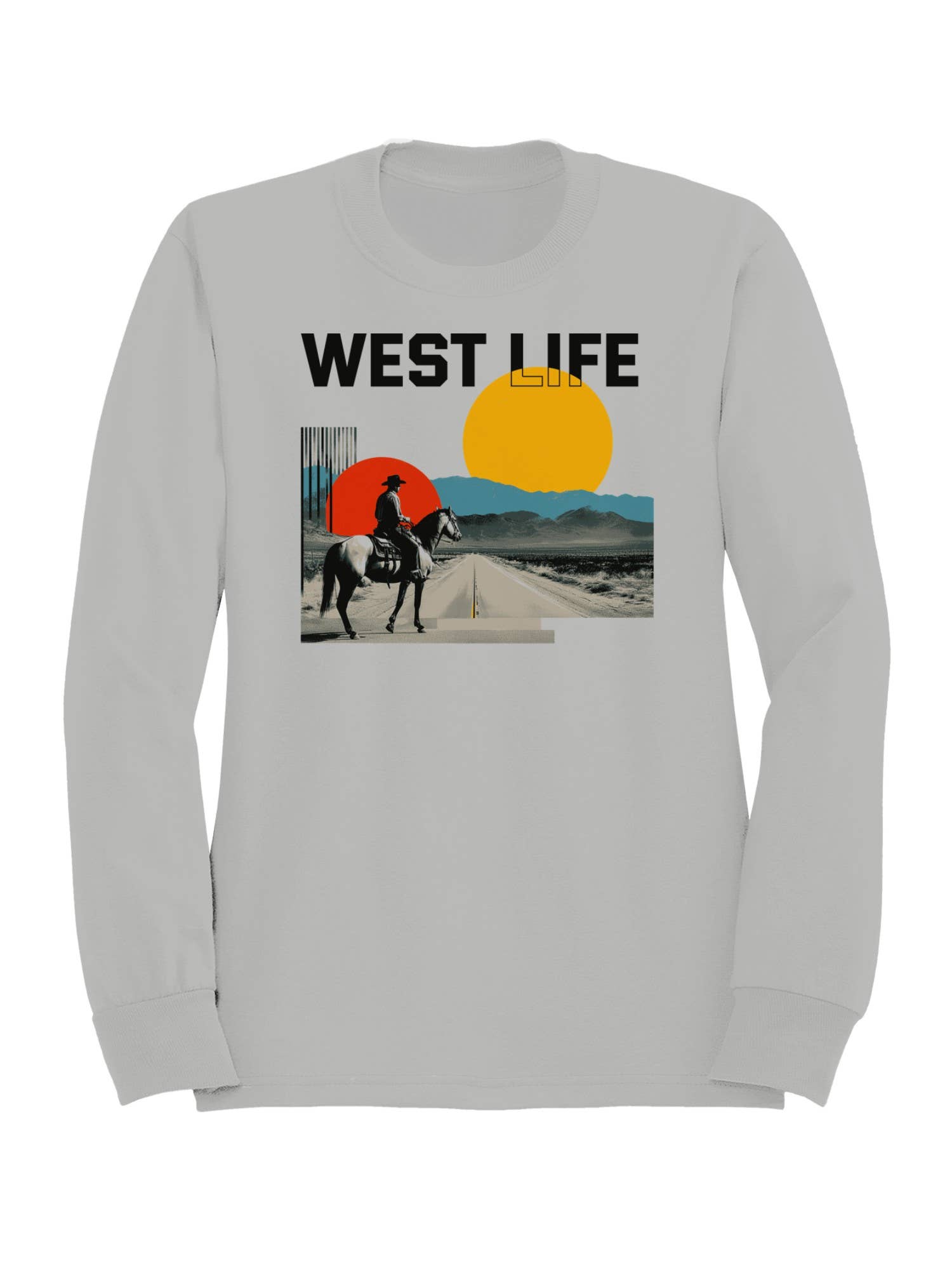 Western Sunset Cowboy Adventure Men's Sweatshirt