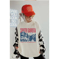 South Dakota Western Vintage Graphic Oversized Tee
