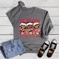 Christmas Check Reindeer Trio Sweatshirt