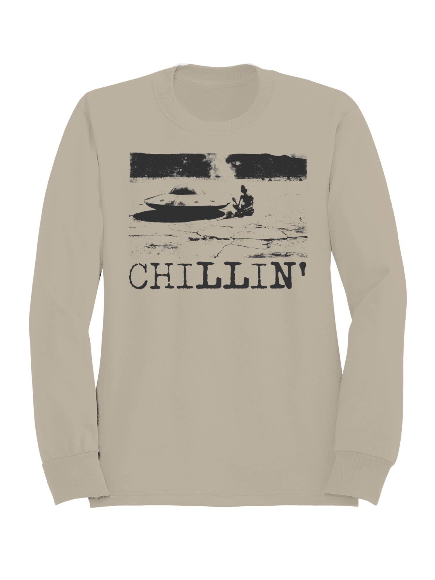 Alien Chillin' Retro Aesthetic Women's Sweatshirt
