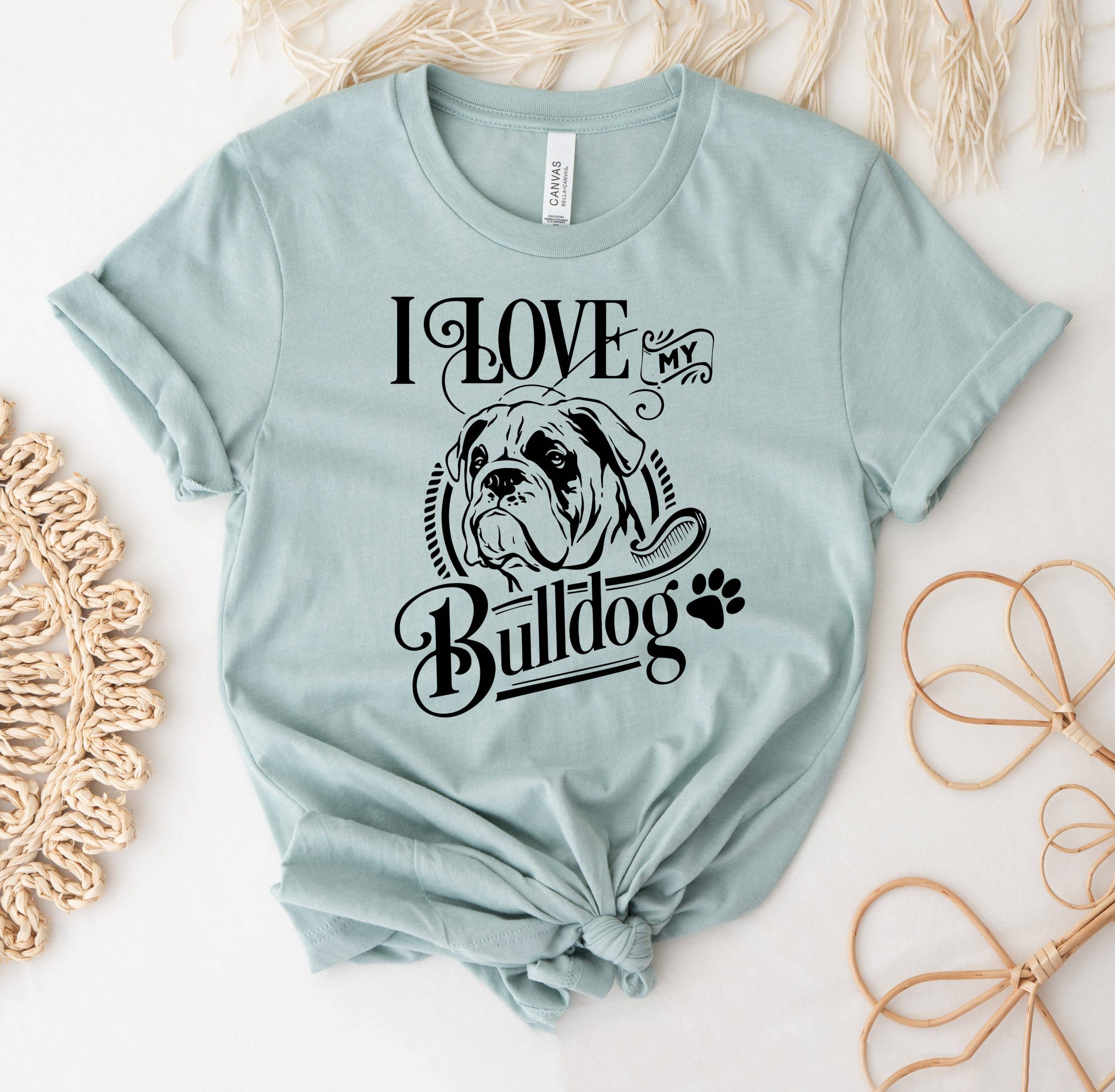 I Love My Bulldog T-Shirt