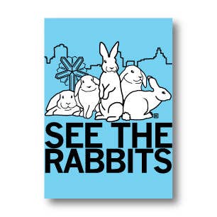 See the Rabbits Postcard