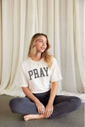 Pray Mineral Washed Graphic Top