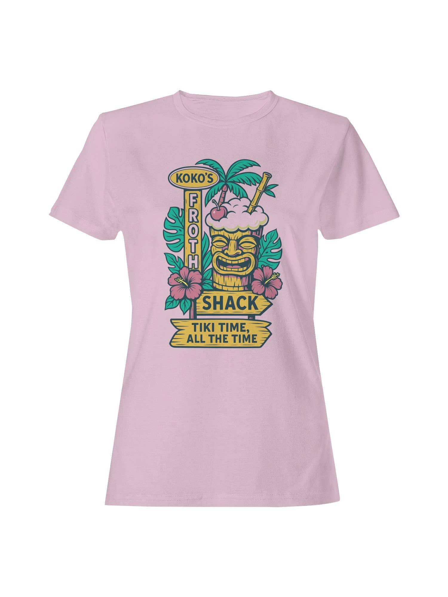 Koko's Froth Shack Tiki Design Women's T-Shirt