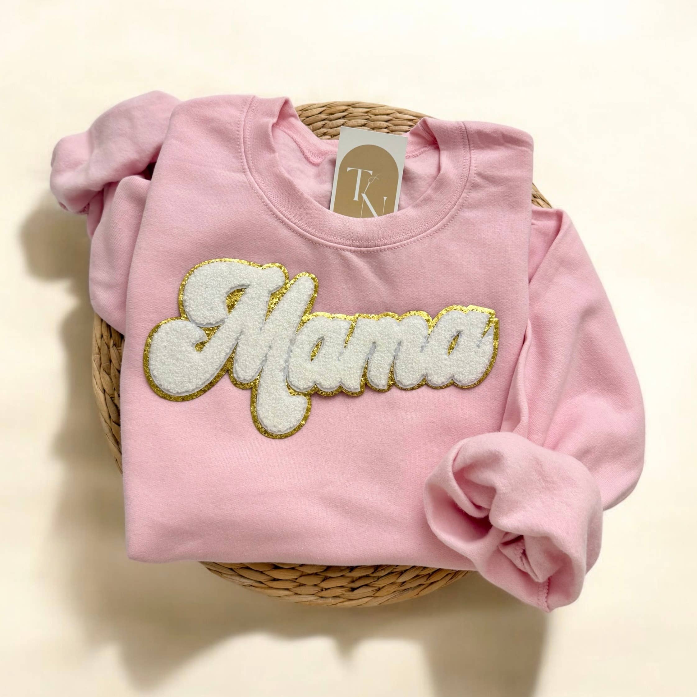 Chenille Mama Sweatshirt, Mother’S Day Gift For Mom