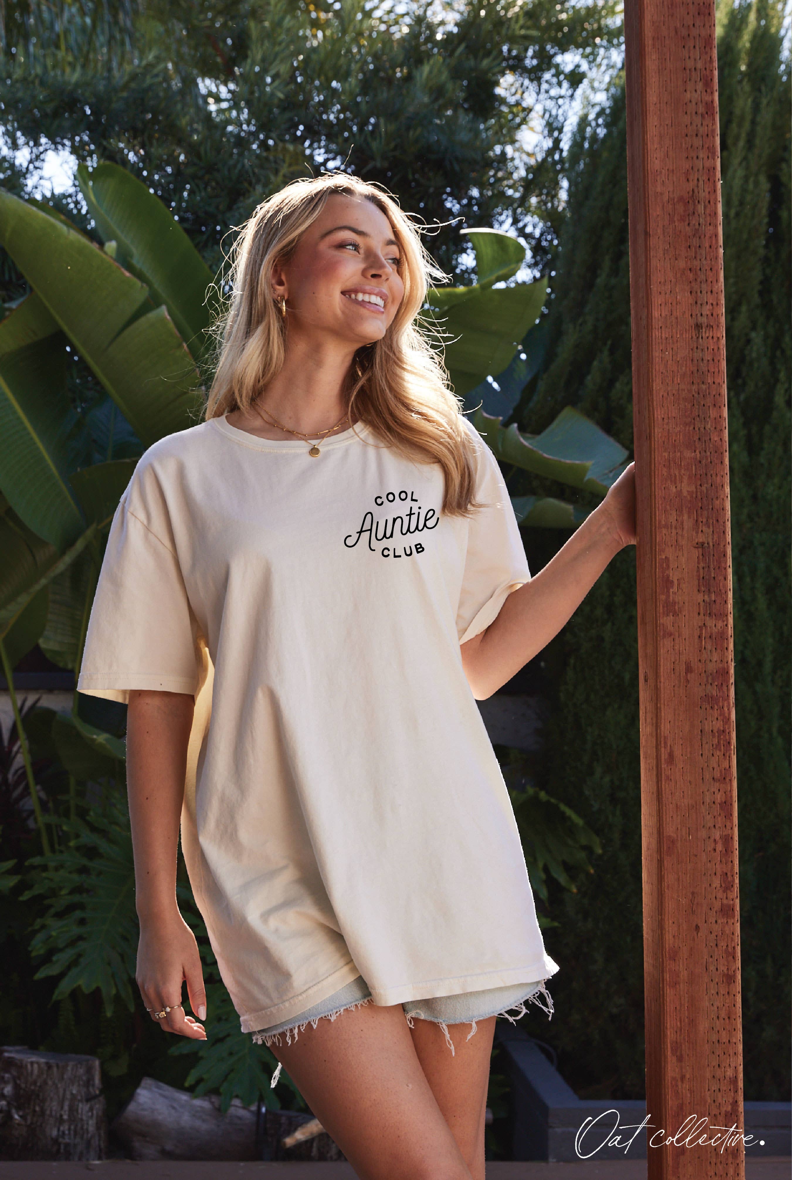 Cool Auntie Club Oversized Graphic Top