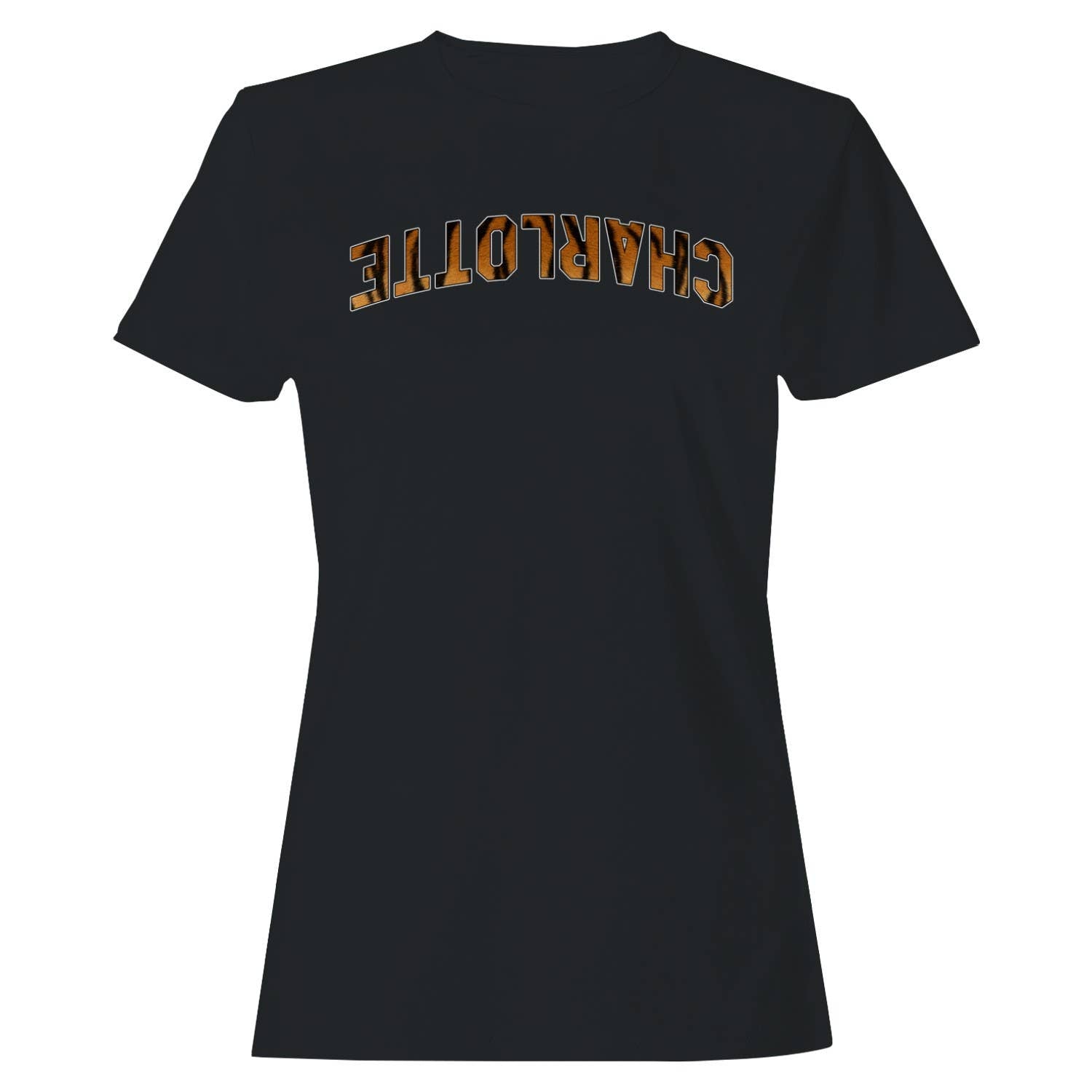 Charlotte Tiger Print Arch Design Women's T-Shirt