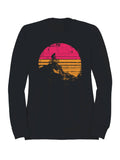 Mountain Biking Retro Sunset Men's Sweatshirt