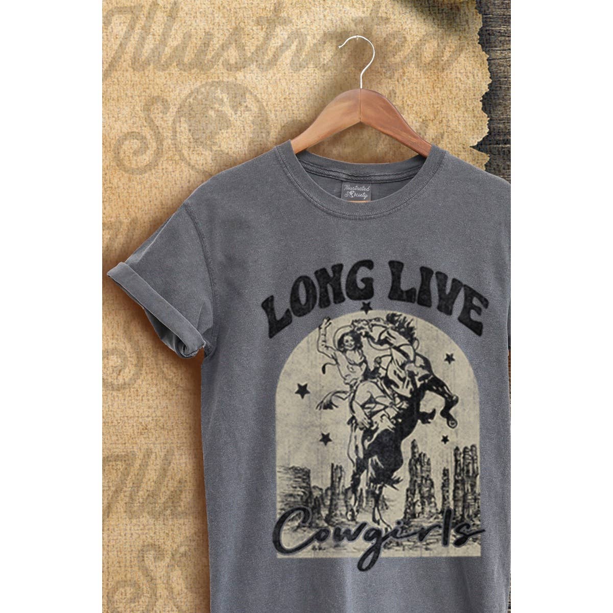 Long Live Cowgirls  Vintage Graphic  Tee