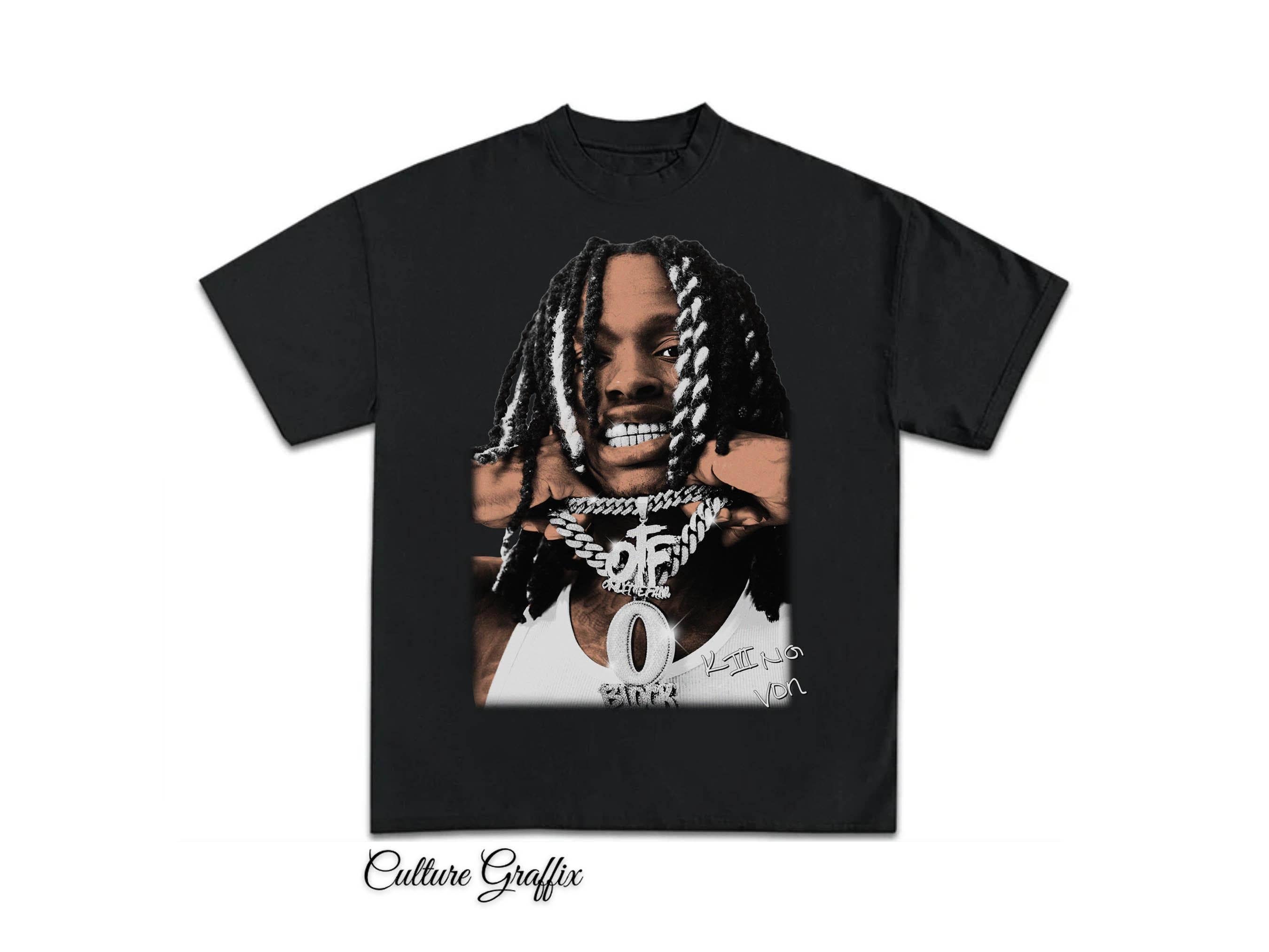 Vintage King Von Graphic Hip Hop Tee Shirt