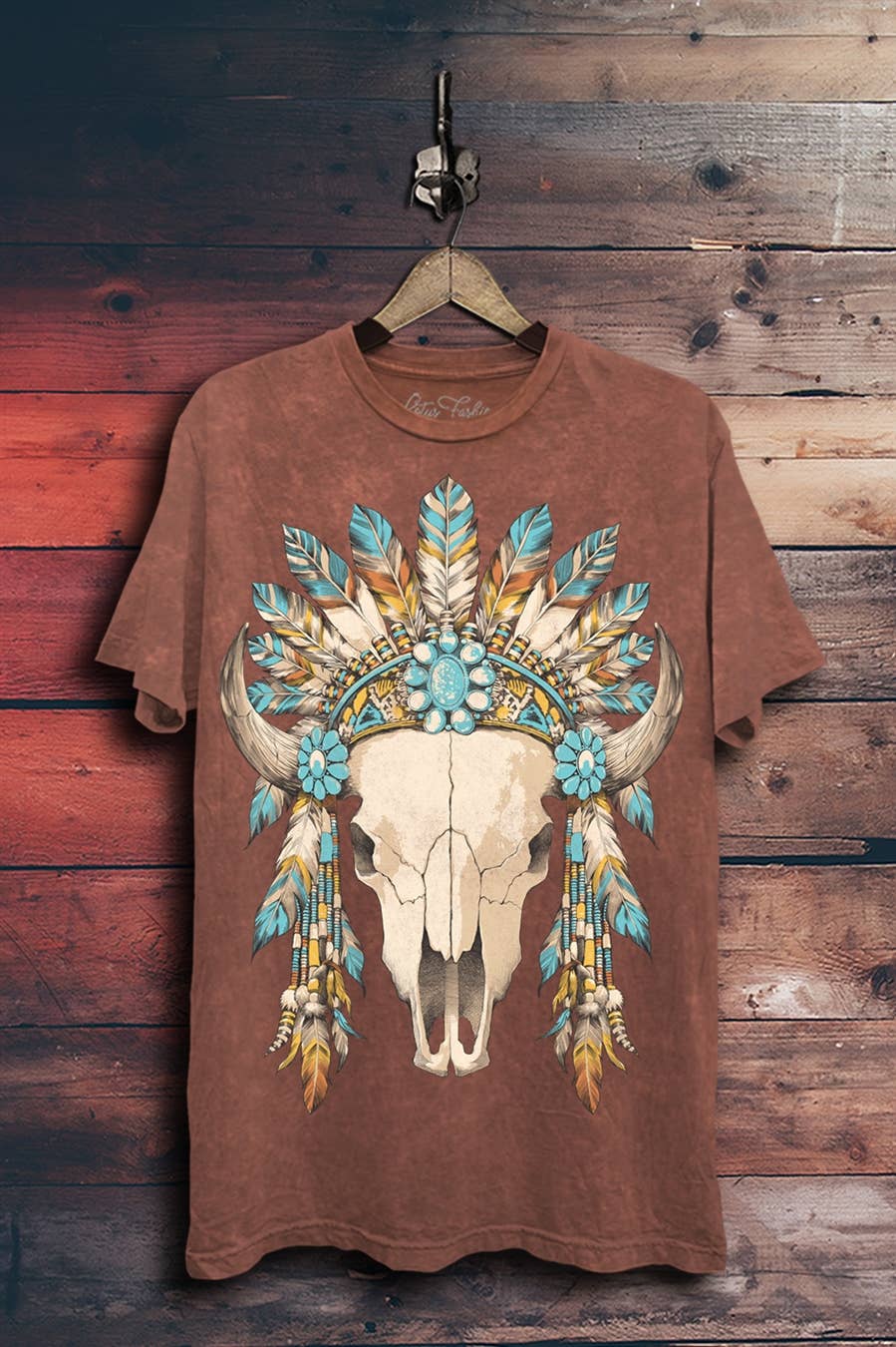 Western Cow Skull Graphic Top