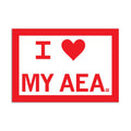 I Heart My Aea Sticker