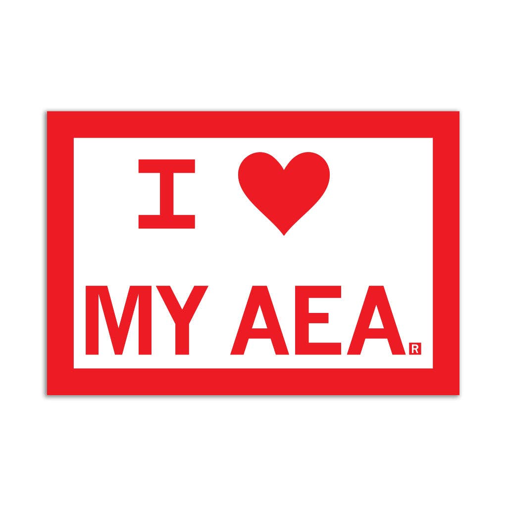 I Heart My Aea Sticker